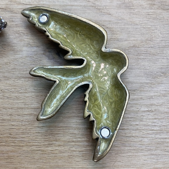 Enamel Swallow Lidded Trinket Box - Picture 7 of 11